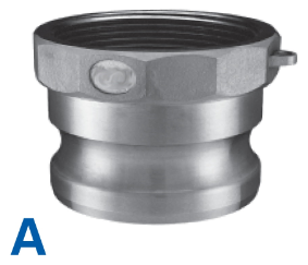 Male Coupler to Male NPT - Cam & Groove Type A Camlock Fittings